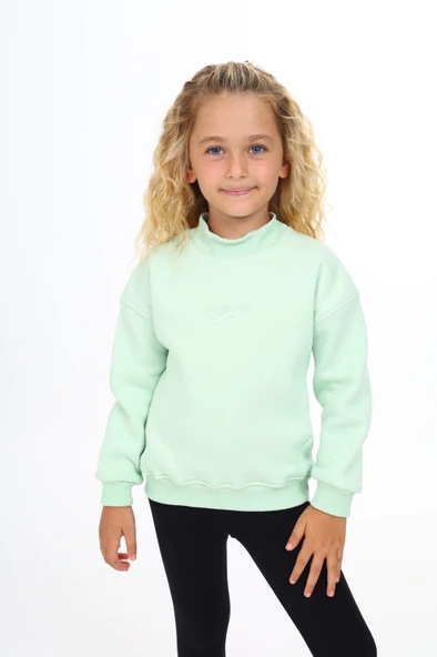 Toontoy Kız Çocuk Nakışlı Sweatshirt