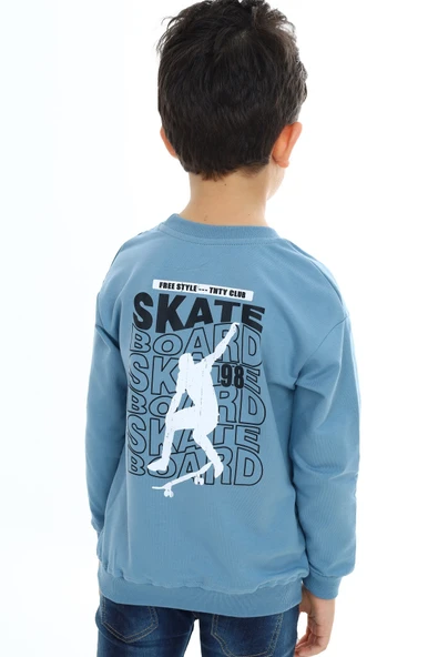 Toontoy Erkek Çocuk Baskılı Sweatshirt - 6