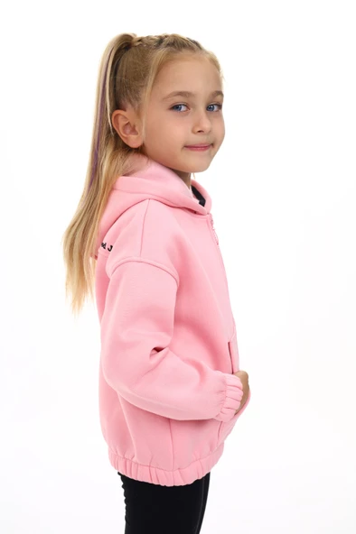 Toontoy Kız Çocuk Kapüşonlu Hırka - 11