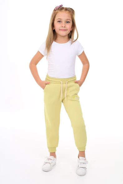 Toontoy Kız Çocuk Nakışlı Eşofman Alt - 4