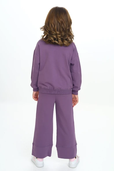 Toontoy Kız Çocuk Mood Nakışlı Eşofman Takım - 5