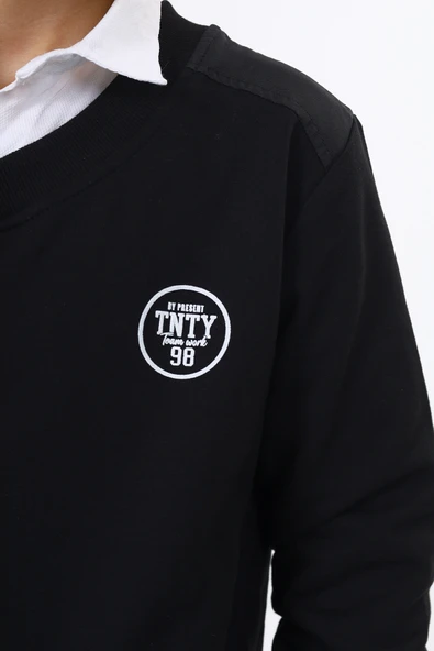 Toontoy Erkek Çocuk Okul Baskılı Sweatshirt - 4