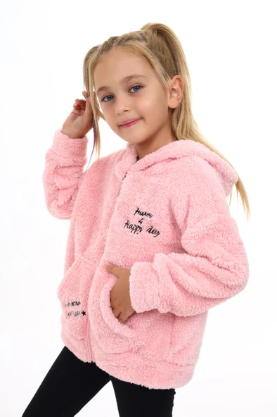 Toontoy Kız Çocuk Nakışlı Hırka - 12
