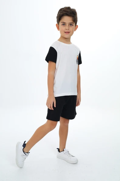 Toontoy Erkek Çocuk Baskılı Şortlu Takım - 7
