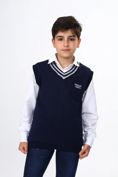 Toontoy Erkek Çocuk Okul Nakışlı Süveter - 9