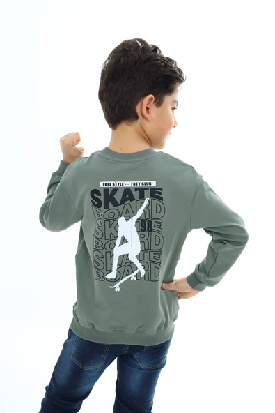 Toontoy Erkek Çocuk Baskılı Sweatshirt - 10