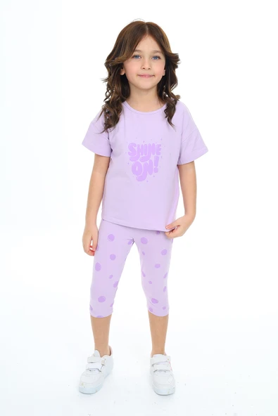 Toontoy Kız Çocuk Shıne On Baskılı Kaprili Takım - 11