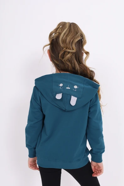 Toontoy Kız Çocuk Nakışlı Hırka - 7