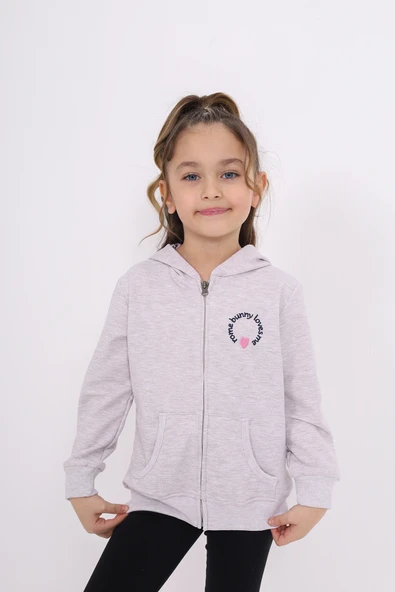 Toontoy Kız Çocuk Nakışlı Hırka - 3