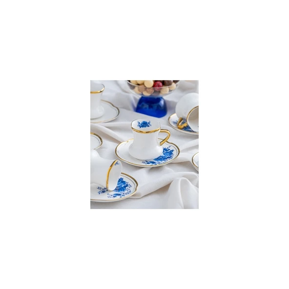 AKILLIELMA-ACAR JASMINE 6 LI KAHVE FİNCAN TAKIMI