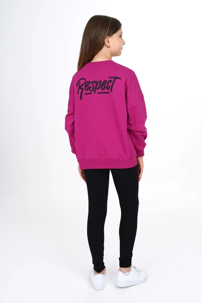 Toontoy Kız Çocuk Respect Baskılı Taytlı Takım - 8