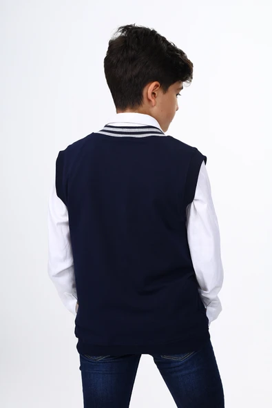 Toontoy Erkek Çocuk Okul Nakışlı Süveter - 7