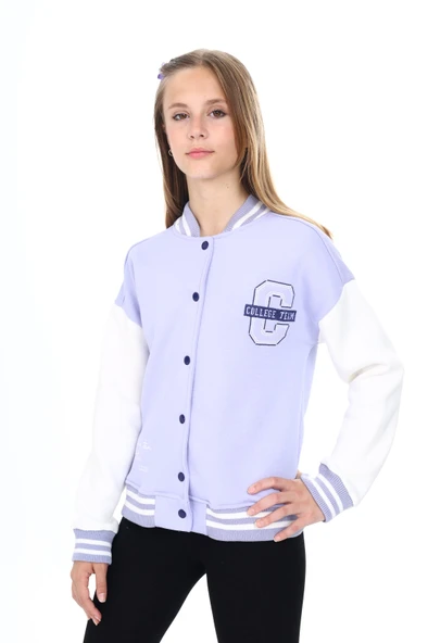 Toontoy Kız Çocuk Nakışlı Kolej Hırka - 7