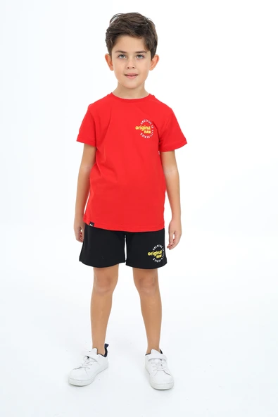 Toontoy Erkek Çocuk Baskılı Şortlu Takım - Resim 6