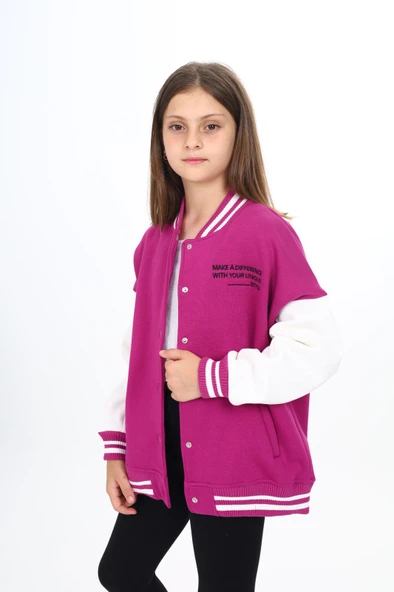 Toontoy Kız Çocuk Nakışlı Kolej Hırka - 10