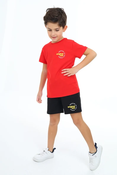 Toontoy Erkek Çocuk Baskılı Şortlu Takım - Resim 7