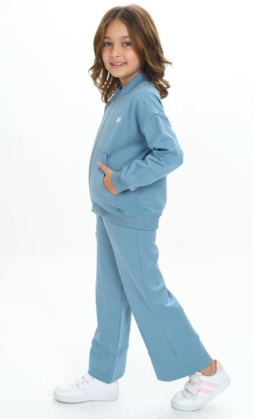 Toontoy Kız Çocuk Mood Nakışlı Eşofman Takım - 7