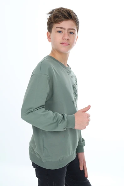 Toontoy Erkek Çocuk New Project  Baskılı Sweatshirt - 6
