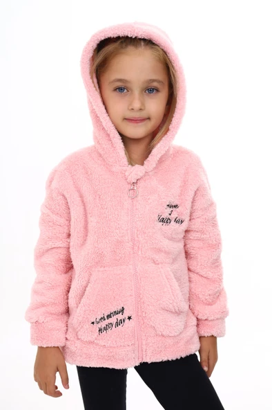 Toontoy Kız Çocuk Nakışlı Hırka - 9