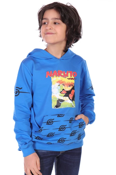 Toontoy Erkek Çocuk  Naruto Baskılı Sweatshirt - 5