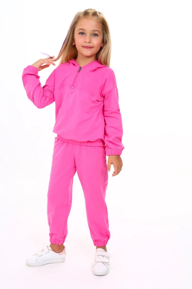 Toontoy Kız Çocuk Armalı Eşofman Takım - 7