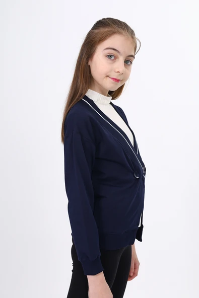 Toontoy Kız Çocuk Okul Hırka - 7