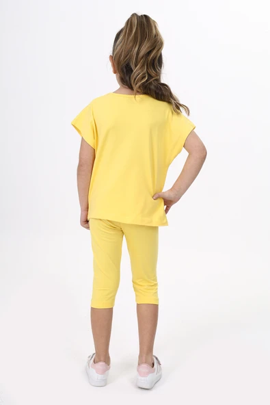 Toontoy Kız Çocuk Beautıful Baskılı Kaprili Takım - 9