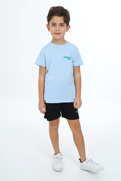 Toontoy Erkek Çocuk Baskılı Şortlu Takım - Resim 3
