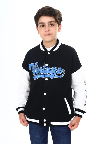 Toontoy Erkek Çocuk Baskılı Kolej Hırka - 3