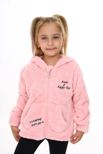 Toontoy Kız Çocuk Nakışlı Hırka - 10