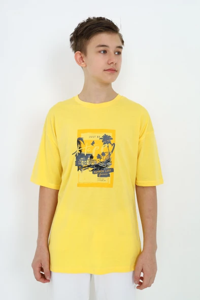 Toontoy Erkek Çocuk  Just Be Baskılı Tişört - Resim 7