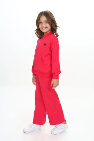 Toontoy Kız Çocuk Mood Nakışlı Eşofman Takım - 11