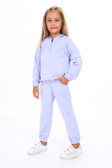 Toontoy Kız Çocuk Armalı Eşofman Takım - 4