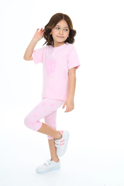 Toontoy Kız Çocuk Shıne On Baskılı Kaprili Takım - 3