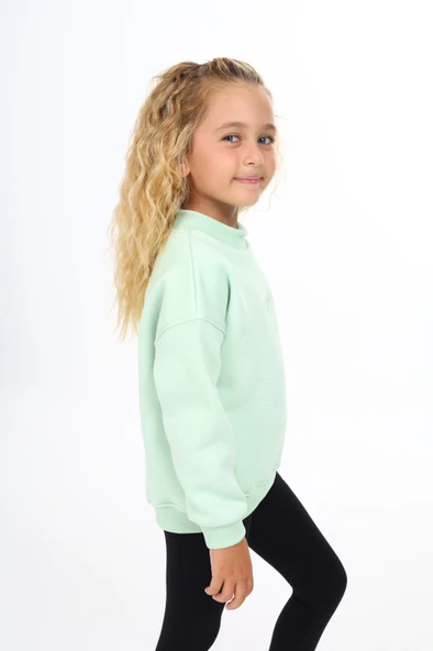 Toontoy Kız Çocuk Nakışlı Sweatshirt - 4