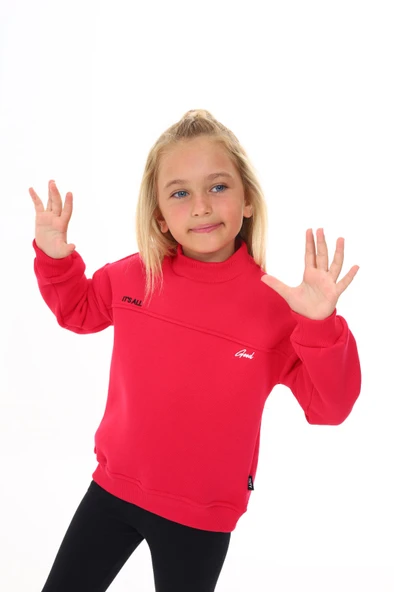 Toontoy Kız Çocuk Nakışlı Sweatshirt - 10