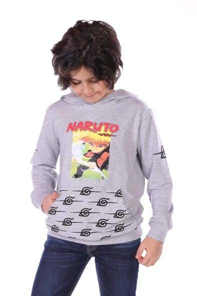 Toontoy Erkek Çocuk  Naruto Baskılı Sweatshirt - 7