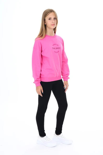 Toontoy Kız Çocuk  The Best Yazılı  Baskılı Taytlı Takım - 11