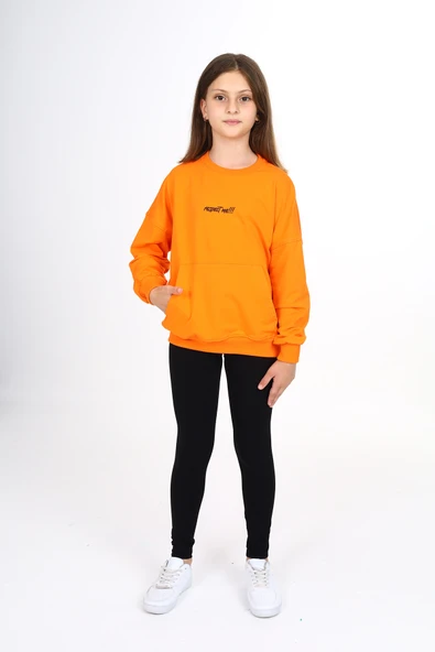 Toontoy Kız Çocuk Respect Baskılı Taytlı Takım - 2