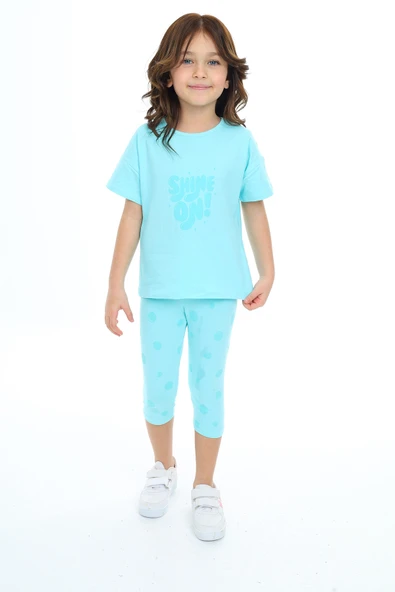 Toontoy Kız Çocuk Shıne On Baskılı Kaprili Takım - 6