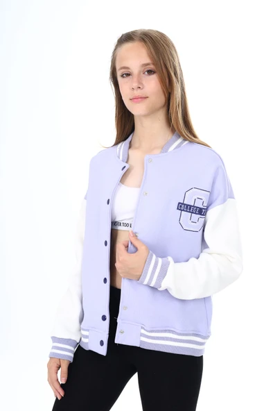 Toontoy Kız Çocuk Nakışlı Kolej Hırka - 5