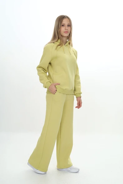 Toontoy Kız Çocuk Reglan Kol Kapüşonlu Eşofman Takım - 3