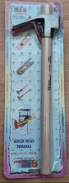 Sait Demirci Usta Keseri Vakumlu Yekpare Çelik Keser Saplı VKS0350 - Resim 3