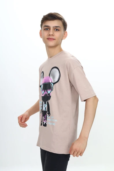 Toontoy Erkek Çocuk Robot Baskılı Tişört - Resim 11