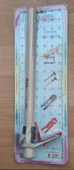 Sait Demirci Usta Keseri Vakumlu Yekpare Çelik Keser Saplı VKS0350 - Resim 5