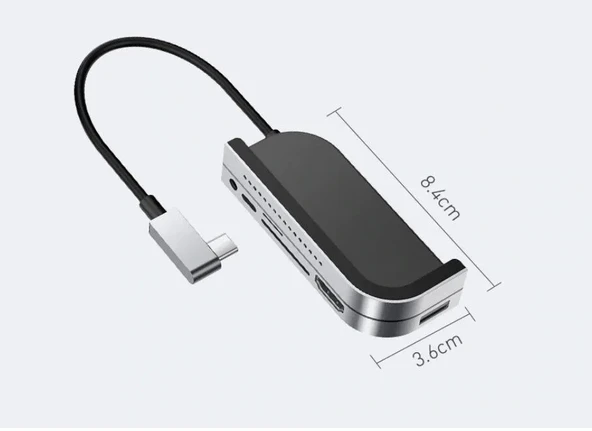 Baseus Bend Angle Angle No.7 Type- Hub-Gri CAHUB-WJ0G ürün görseli
