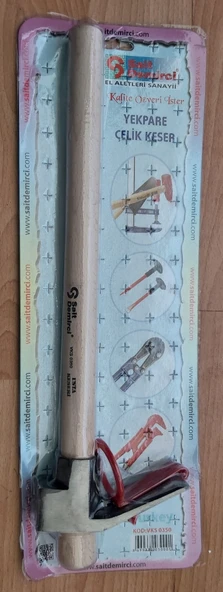 Sait Demirci Usta Keseri Vakumlu Yekpare Çelik Keser Saplı VKS0350 - Resim 4