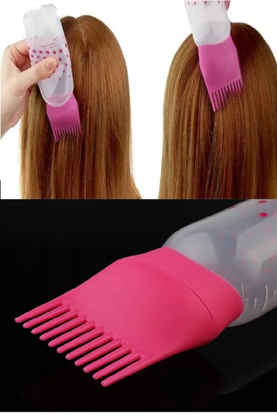 Hazneli Saç Boyama Aparatı-Taraklı Saç Bakımı Krem - Saç Yağı Uygulama Aparatı ürün görseli 1