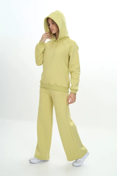 Toontoy Kız Çocuk Reglan Kol Kapüşonlu Eşofman Takım - 4