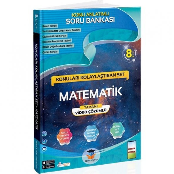 Zeka Küpü Yayınları 8. Sınıf Matematik Konuları Kolaylaştıran Set